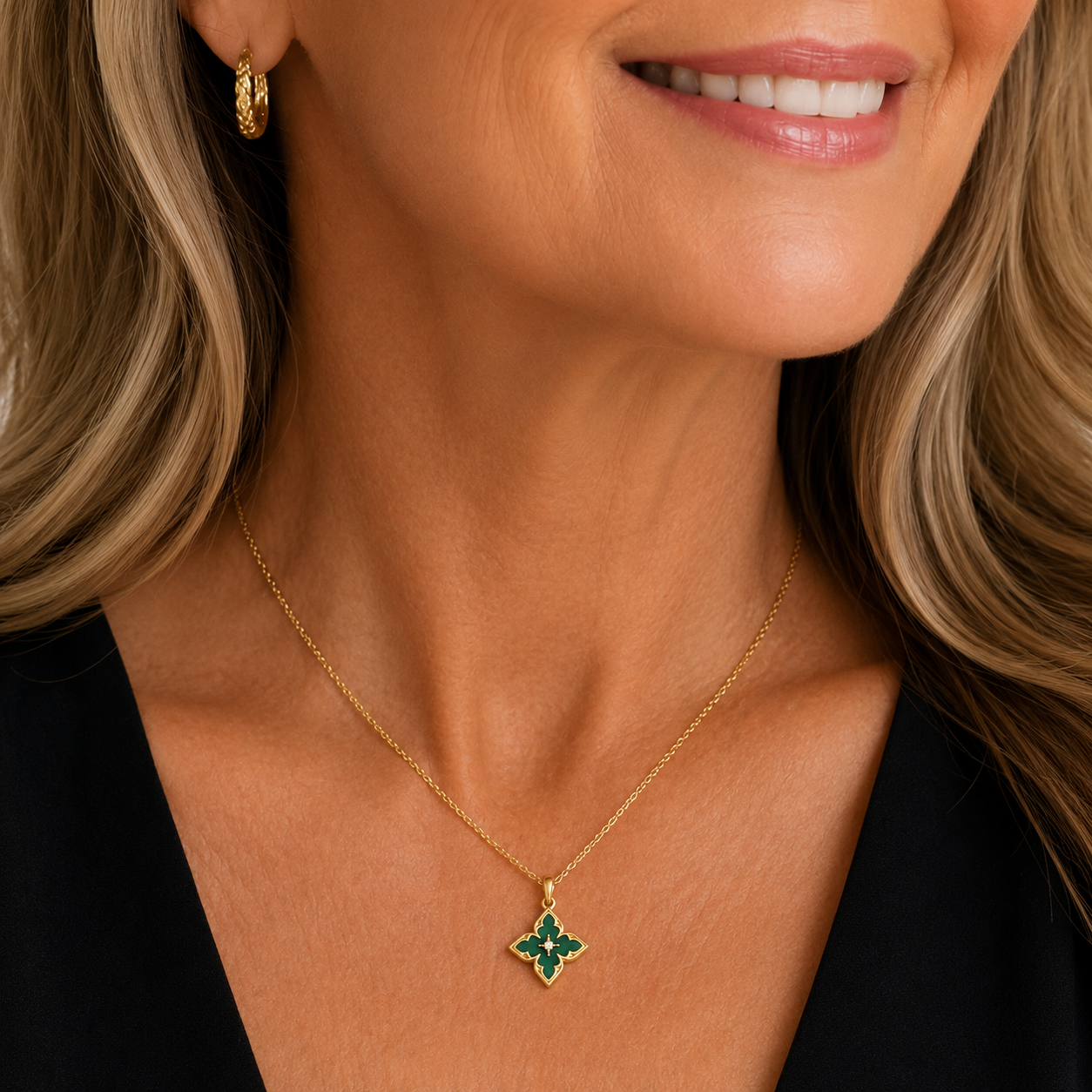 Emerald Pendant Necklace