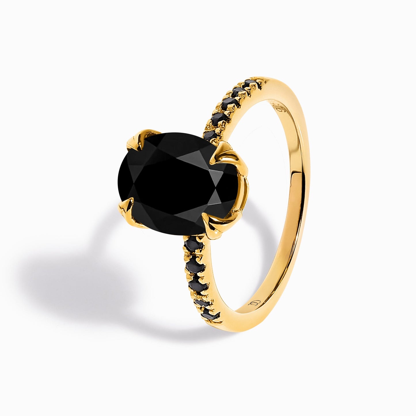 Black Obsidian Black Spinel Ring - Harlow