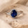 Midnight Majesty Sapphire Oval Ring