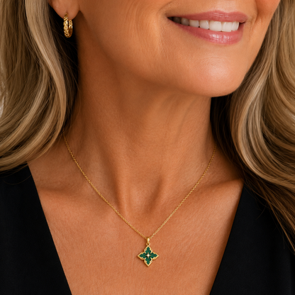 Emerald Pendant Necklace