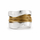 Silver ring with golden threads