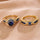 Victoria Gilded Sapphire Ring Set