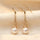 Gold Filigree Pearl Drop Earrings