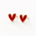 The Heart Stud Earrings