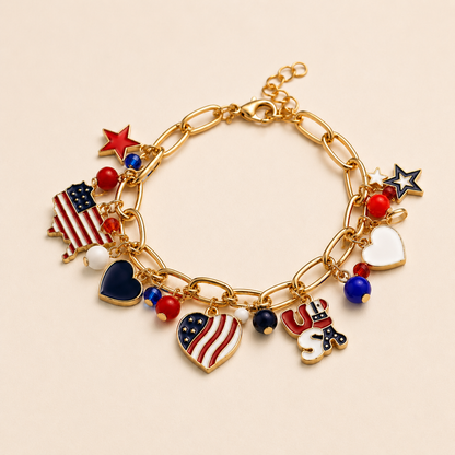 American Heart Charm Bracelet