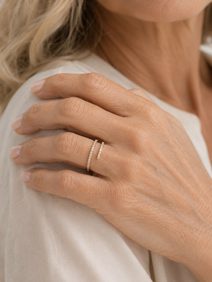 CZ Wrap Ring