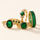 Gold Emerald Ring Set