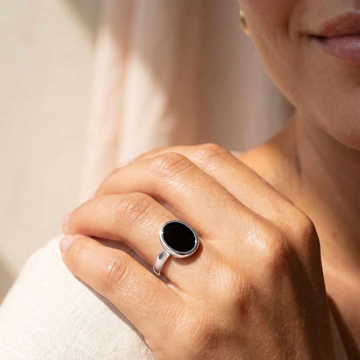 Black Onyx Ring - Enfolded
