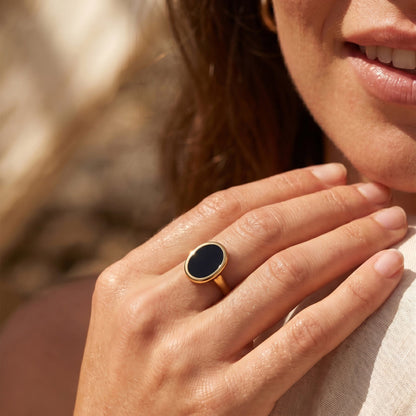 Black Onyx Ring - Enfolded