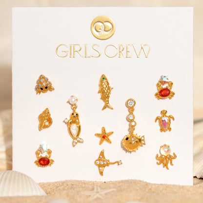 Summer Catch Stud Set