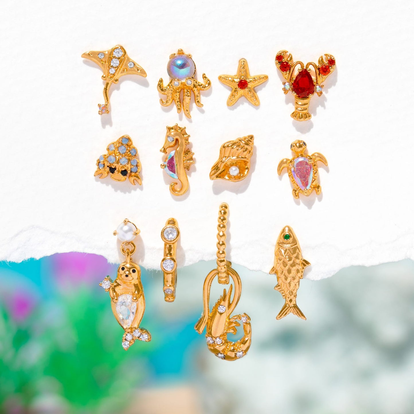 Summer Catch Stud Set