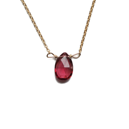Red Garnet Little Gemstone Necklace