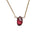 Red Garnet Little Gemstone Necklace