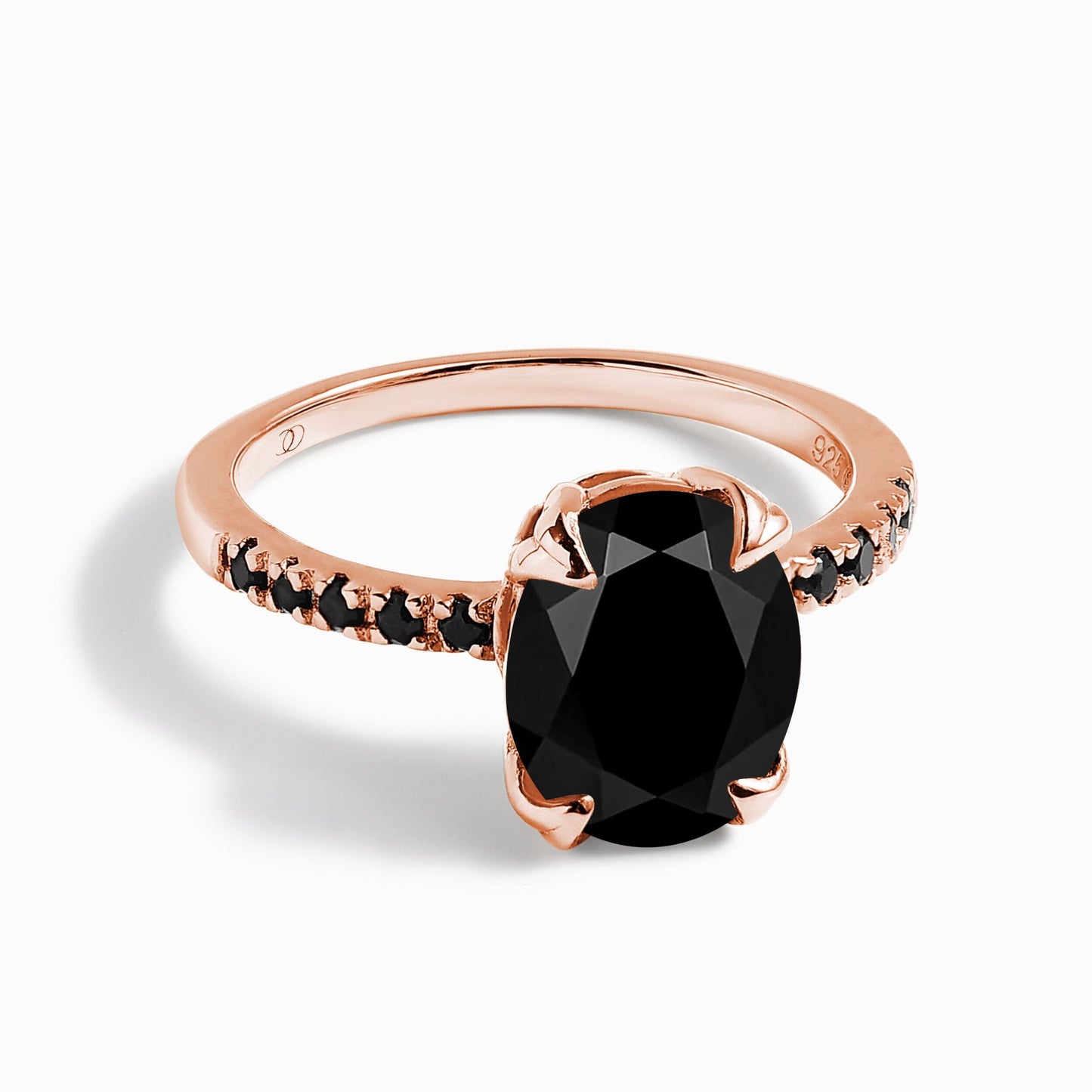 Black Obsidian Black Spinel Ring - Harlow