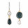 Retro Blue Natural Stone Earrings