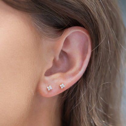 Teeny Tiny Clear Cluster Studs