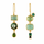 Retro Green Drop Earrings