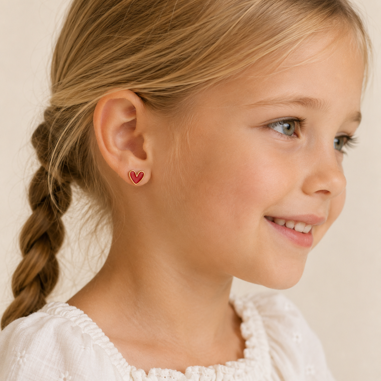 The Heart Stud Earrings