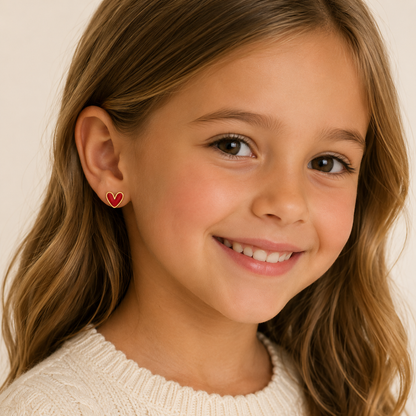 The Heart Stud Earrings