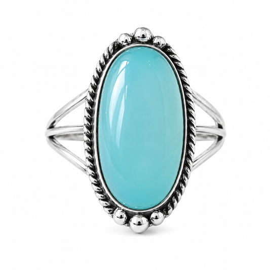Vintage Sterling Silver Turquoise Ring