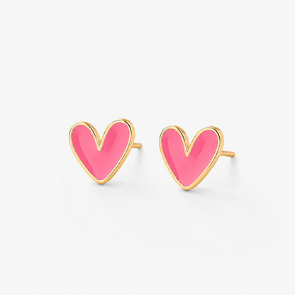 The Heart Stud Earrings