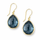 Retro Blue Drop Earrings