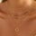 Classic Golden Layers Pendant Necklace