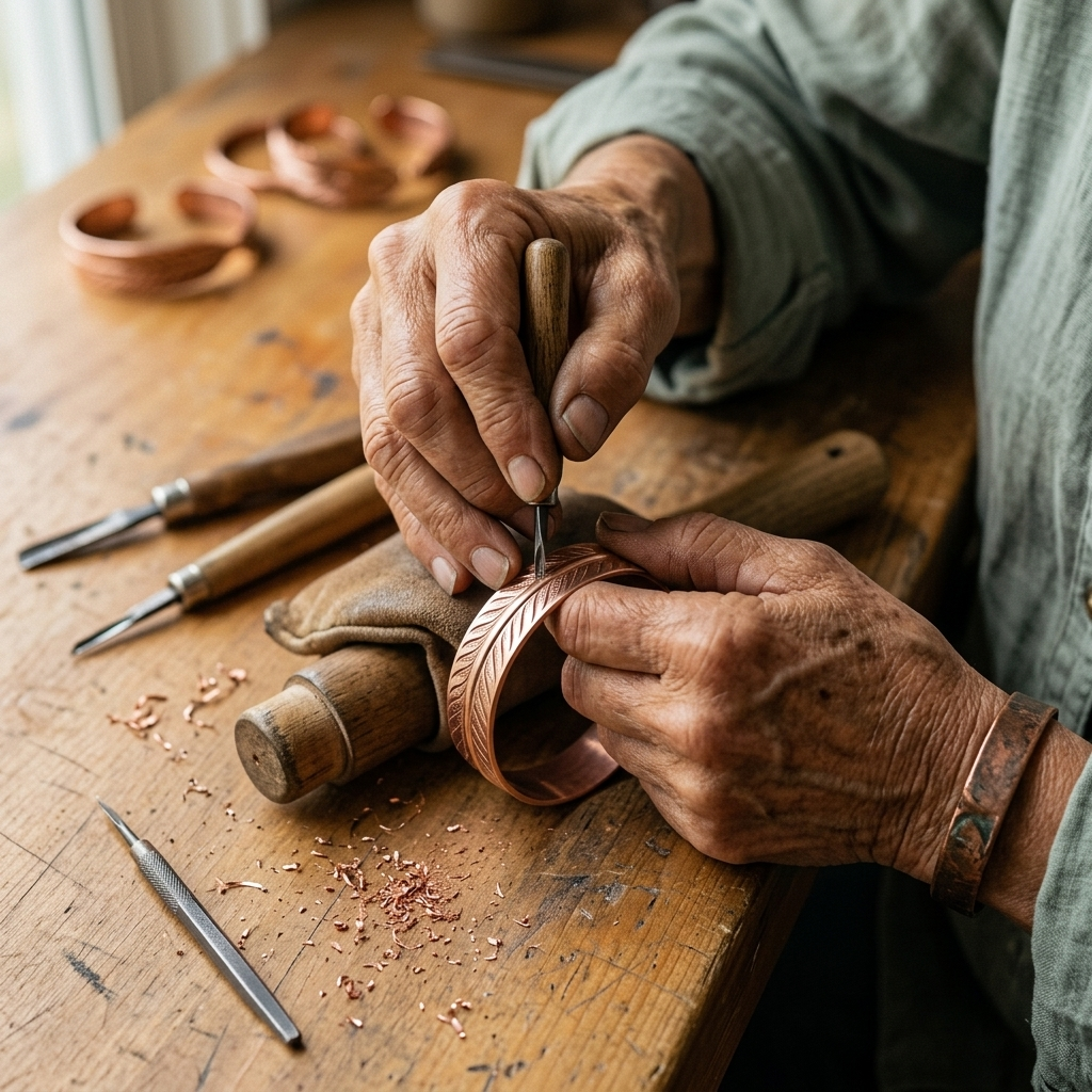 Vera's Root Copper Bracelet