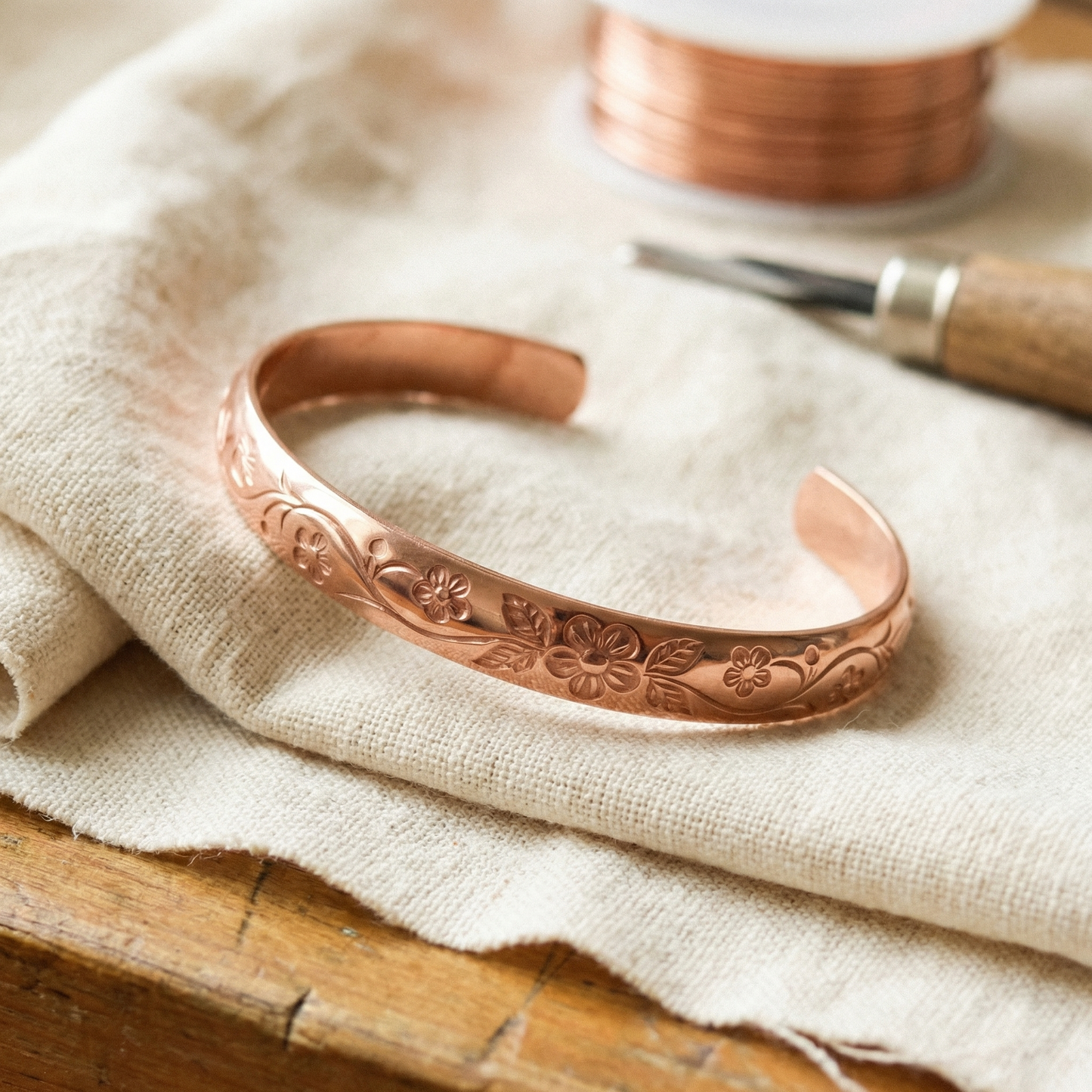 Vera's Bloom Copper Bracelet