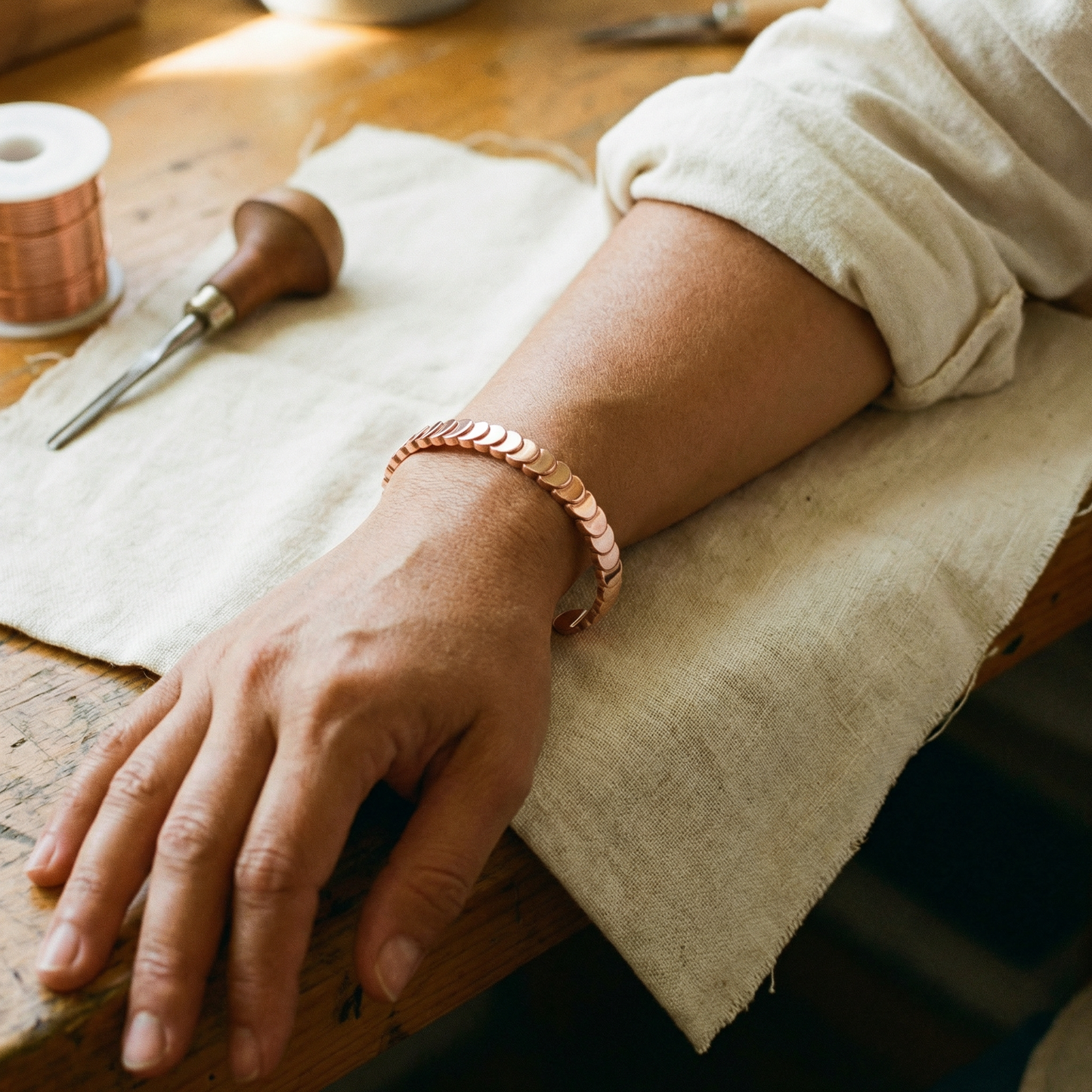 Vera's Tide Copper Bracelet