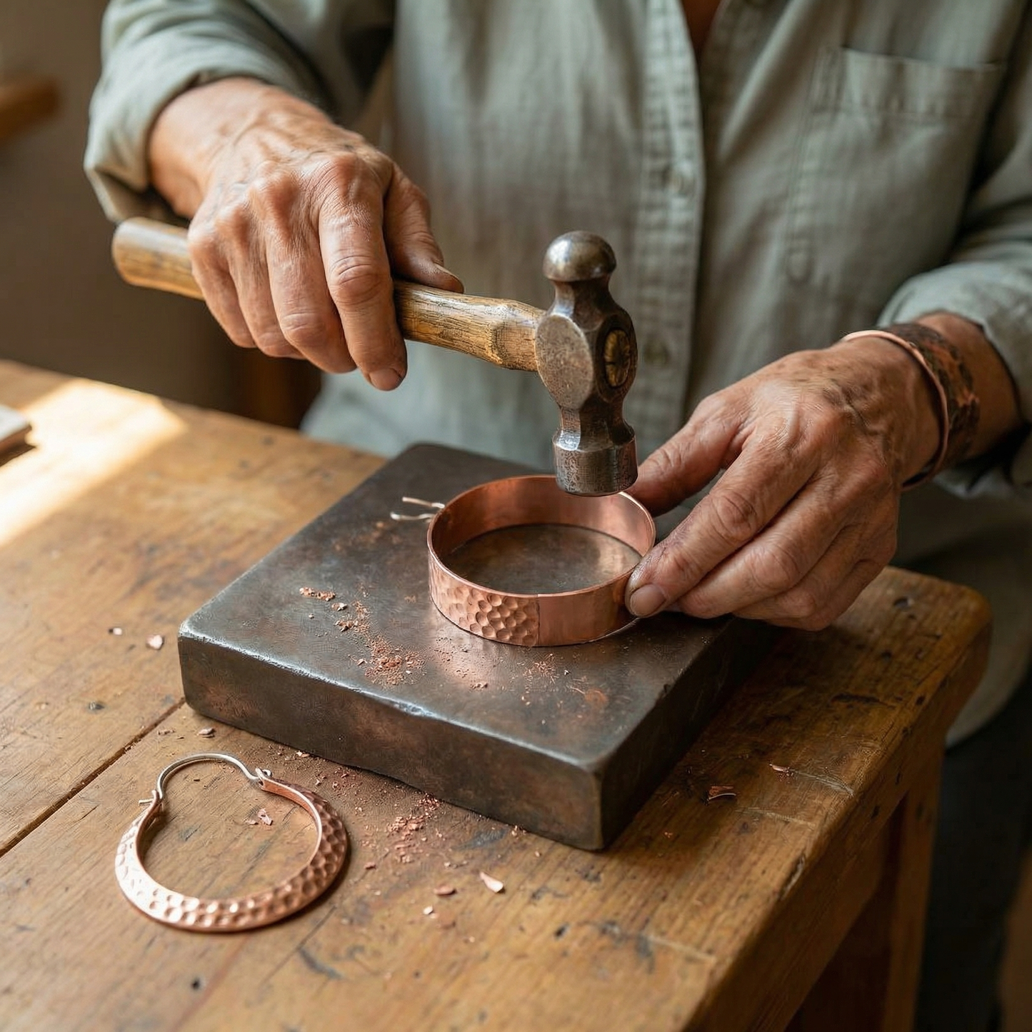 Vera's Ember Copper Earrings