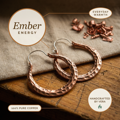 Vera's Ember Copper Earrings