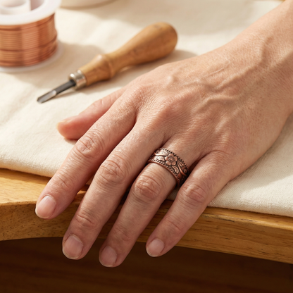 Vera's Petal Copper Ring