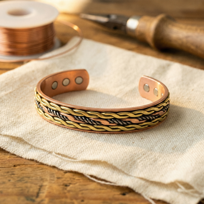 Vera's Weave Copper Bracelet