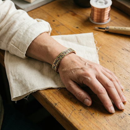Vera's Weave Copper Bracelet