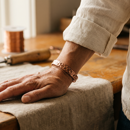 Vera's Furrow Copper Bracelet