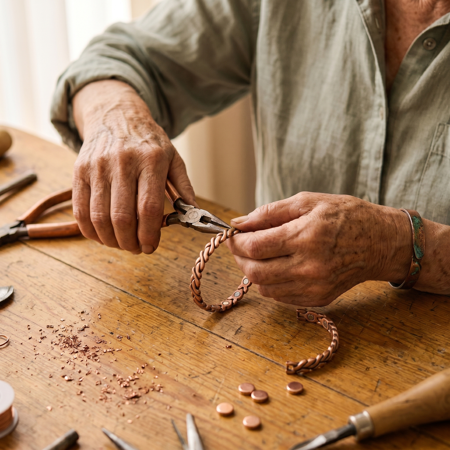 Vera's Dune Copper Anklet