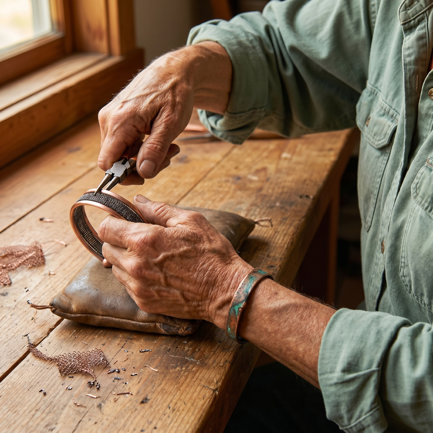 Vera's Cairn Copper Bracelet