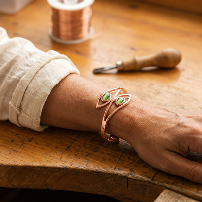 Vera's Opal Copper Bracelet