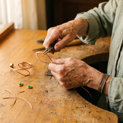 Vera's Opal Copper Bracelet
