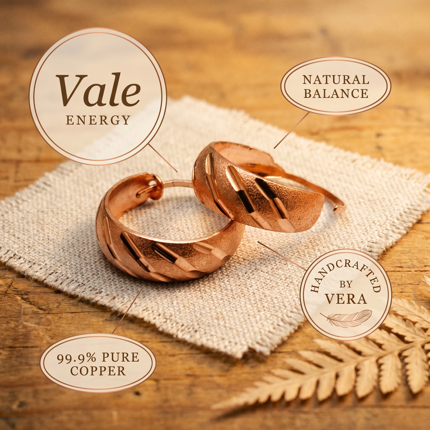 Vera's Vale Copper Earrings