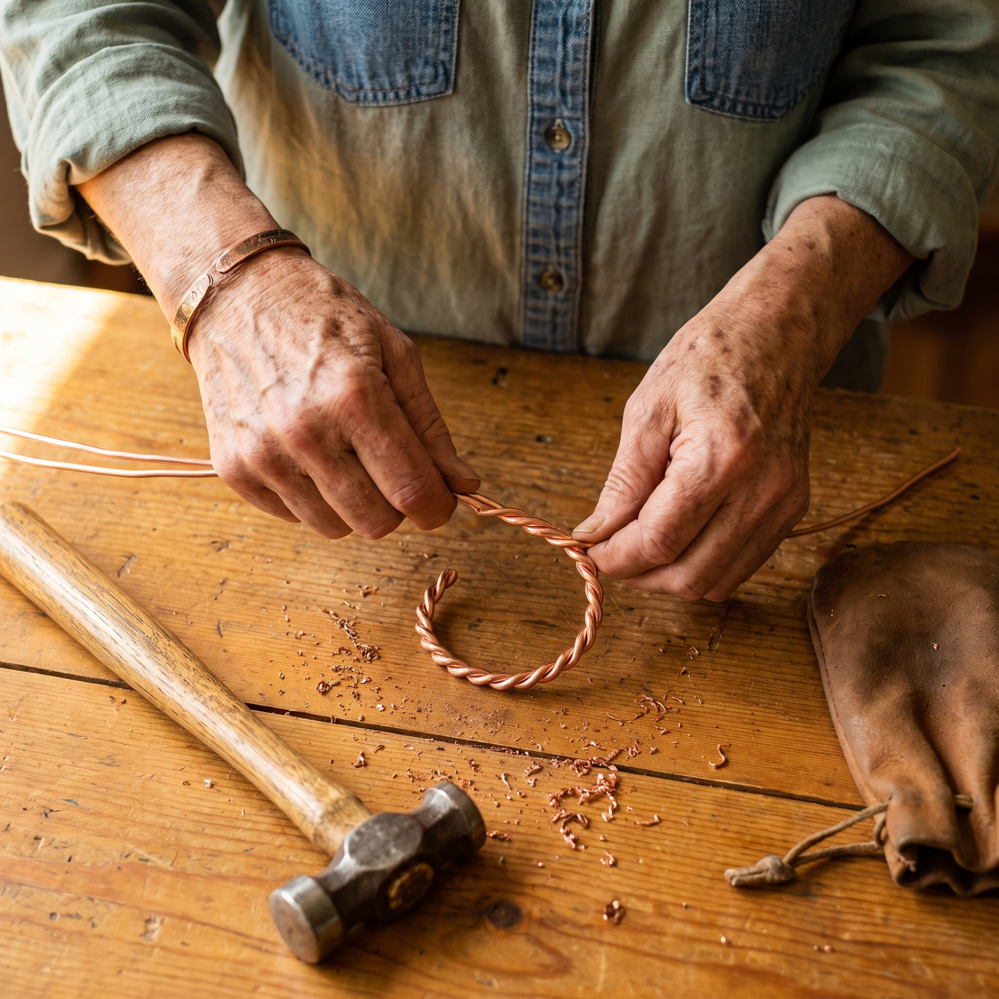 Vera's Tensor Copper Bracelet