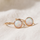 Vintage opal stone gold earrings
