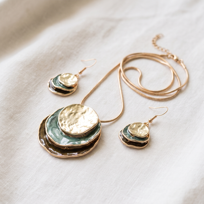 Vintage Blue Layered Stone Set - product photo