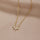 Omelia Sparkling Crystal Leaf Necklace